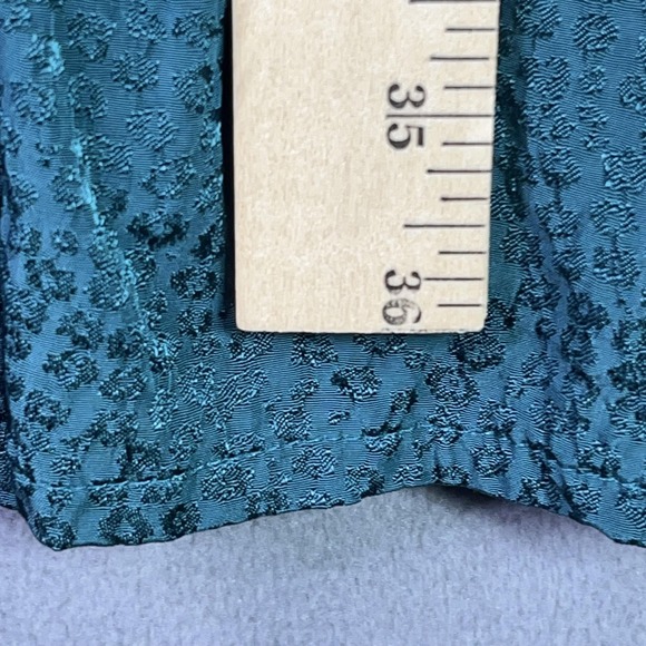 Maeve Anthropologie Tania Sacha Jacquard Tiered Knee-Length Dress Medium Green - Picture 6 of 10